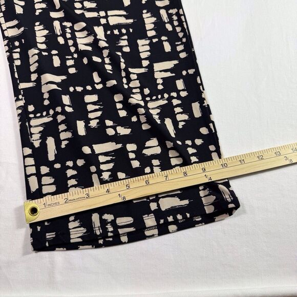 H by Halston Black/white Sz S Petite Jet Set Jersey Crop Wide-Leg Jumpsuit - Picture 8 of 11